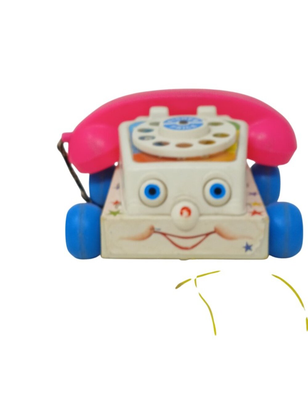 Fisher Price Chatter Phone Pull Toy Telephone Model Vintage 1985 #I-12